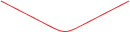A red V-shaped line with sharp angles, resembling an open envelope or a downward-pointing chevron.
