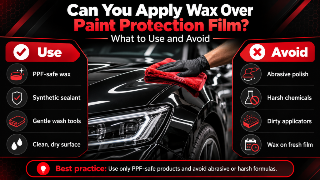 wax over paint protection film